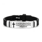 🔔50% OFF! Inspirational Cross Bracelet with Bible Verses – Modern Design, Versatile Use 📜💫【Limited Offer】