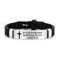 🔔50% OFF! Inspirational Cross Bracelet with Bible Verses – Modern Design, Versatile Use 📜💫【Limited Offer】