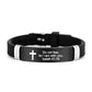 🔔50% OFF! Inspirational Cross Bracelet with Bible Verses – Modern Design, Versatile Use 📜💫【Limited Offer】