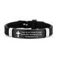 🔔50% OFF! Inspirational Cross Bracelet with Bible Verses – Modern Design, Versatile Use 📜💫【Limited Offer】