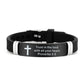 🔔50% OFF! Inspirational Cross Bracelet with Bible Verses – Modern Design, Versatile Use 📜💫【Limited Offer】