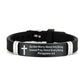 🔔50% OFF! Inspirational Cross Bracelet with Bible Verses – Modern Design, Versatile Use 📜💫【Limited Offer】