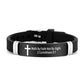 🔔50% OFF! Inspirational Cross Bracelet with Bible Verses – Modern Design, Versatile Use 📜💫【Limited Offer】