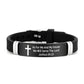 🔔50% OFF! Inspirational Cross Bracelet with Bible Verses – Modern Design, Versatile Use 📜💫【Limited Offer】