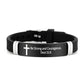 🔔50% OFF! Inspirational Cross Bracelet with Bible Verses – Modern Design, Versatile Use 📜💫【Limited Offer】
