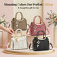 🔥50% off👜Women's V-Stitched Satchel – Gold Hardware, Multi-Compartment, Top-Handle 🌸