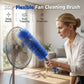 ♻️🌿🧽 LIMITED-TIME 50% OFF! Reusable 360° Flexible Fan Brush – Microfiber Sleeve or Scrubbing Bristles? (Adjustable), Washable & Eco-Friendly – Say Goodbye to Dusty Blades & Dirty Cloths 🍃💚