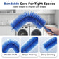 ♻️🌿🧽 LIMITED-TIME 50% OFF! Reusable 360° Flexible Fan Brush – Microfiber Sleeve or Scrubbing Bristles? (Adjustable), Washable & Eco-Friendly – Say Goodbye to Dusty Blades & Dirty Cloths 🍃💚
