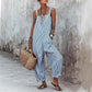 👗 50% OFF NOW! 🌊 Women's Casual Striped Spaghetti Strap Jumpsuit ✨