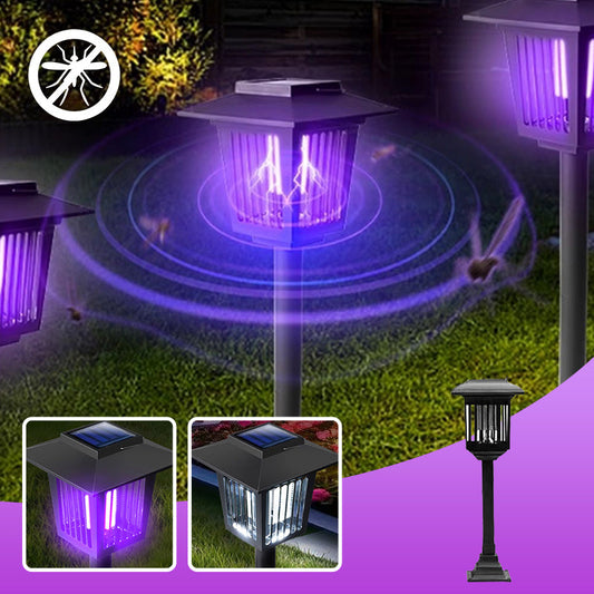 🏕️🦟 LIMITED-TIME 50% OFF! Outdoor Solar Bug Zapper – Hanging & Stake Mount, Large Coverage (Up to ½ Acre), Built-in Rechargeable Battery – Your Camping & Backyard Guardian 🌲🌙