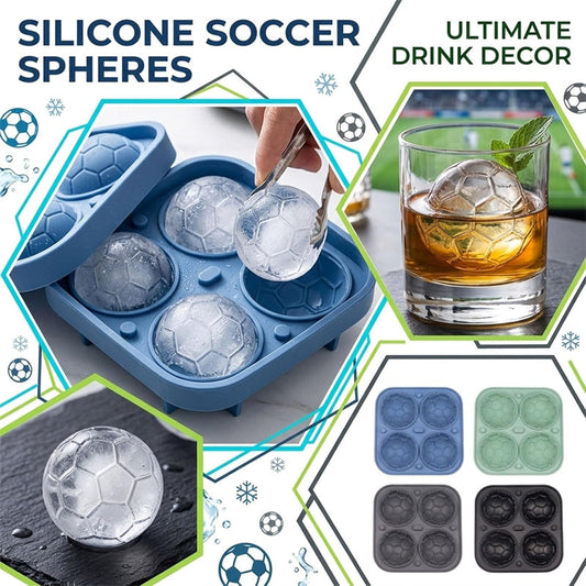 ⚽🧊 LIMITED-TIME 50% OFF! Football Shape Silicone Ice Ball Mold – Make Giant Spherical Ice Cubes, Perfect for Whiskey, Cocktails or Sports-Themed Parties – Easy-Release & Non-Stick 🎉🍹❄️
