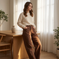 🌸💃 LIMITED TIME 50% OFF! 🌀Wide-Leg High-Waist Trousers – Flowy, comfy & effortlessly chic.