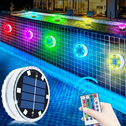 Waterproof Solar RGB LED Lights for Pool and Garden