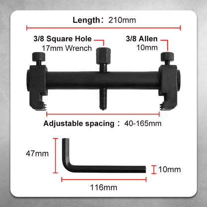 🔧 50% OFF NOW! ⚙️ Crankshaft Pulley Removal Tool – 40-165mm Range, Three-Jaw Grip & Steel Bead Protection 🔩