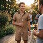 🍃💨😎 LIMITED-TIME 50% OFF! Lightweight Men's Matching Set – Printed Short Sleeve + Shorts, Moisture-Wicking, Quick-Dry – Great for Gym, Hiking, or Lounging at Home 🏋️‍♂️🛋️