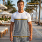 🎨🔄👕 50% OFF! Summer Sportswear Set – Stylish color-block, casual comfort.