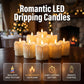 🕯️❤️🍷 LIMITED-TIME 50% OFF! Romantic LED Flameless Dripping Light Candles – Realistic Wax Drip Effect, Flickering Warm Glow – Safe for Home, Restaurant or Bedroom, No Fire Hazard 🏠✨