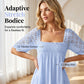 📢📢50% OFF !! ⏰Women's Square Neck Smocked Dress