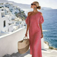 📢📢50% OFF !! ⏰Women's Elegant Striped Off Shoulder Dress