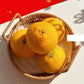 Round Imitation Rattan Serving Basket with Handles