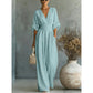 👗🌸✨ LIMITED-TIME 50% OFF! Women’s V-Neck High Waist Wide Leg Jumpsuit – Flattering Silhouette, Breathable Fabric, Elastic Back – Effortless Chic for Office, Brunch or Date Night 💼🥂