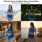 🌊 LIMITED-TIME 50% OFF! 💥 Chic Gradient Knit Skirt Set – Halter Crop Top, Bodycon Fit, Ribbed Knit ✨