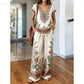 📢📢50% OFF !! ⏰Women's Printed Top & Pants 2-Piece Set