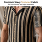 📏✨👔 LIMITED-TIME 50% OFF! Vertical Stripe Short Sleeve Tee for Men – Slimming Optical Illusion, Lightweight & Wrinkle-Resistant – Effortlessly Smart for Dates, Travel or Smart Casual 🎥🍽️