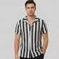 📏✨👔 LIMITED-TIME 50% OFF! Vertical Stripe Short Sleeve Tee for Men – Slimming Optical Illusion, Lightweight & Wrinkle-Resistant – Effortlessly Smart for Dates, Travel or Smart Casual 🎥🍽️