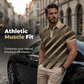 🎁2026 New Arrivals 50% OFF💥Men's Geometric Print Collared Shirts – Muscle Fit, Breathable, Fade Resistant ✨