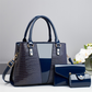 👜Women's Crocodile Pattern Handbag 3-Piece Set