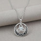 ✨ 50% OFF NOW! 💍 Vintage Celtic Knot Necklace – 925 Silver & Sparkling CZ – Timeless Symbol of Love 🎁