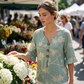 👚🪵 50% OFF! 🌸Vintage Floral Linen Blouse – Romantic & breathable.