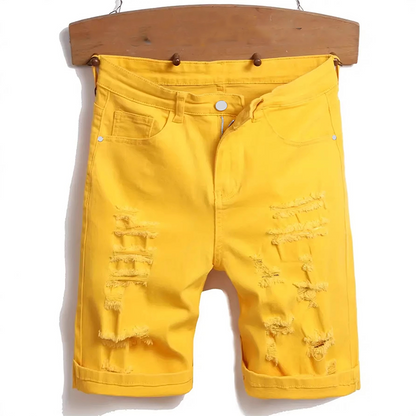 🎉 2026 Sale — Over 24,000 Sold! 🩳 Men's Casual Summer Ripped Shorts – Distressed Details & Rolled Hems 🌞