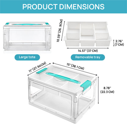 📦 50% OFF NOW! 🧸 Clear Stackable Storage Bin – Large Capacity, Dual-Layer Design, Removable Dividers & Find Toys Instantly ✨