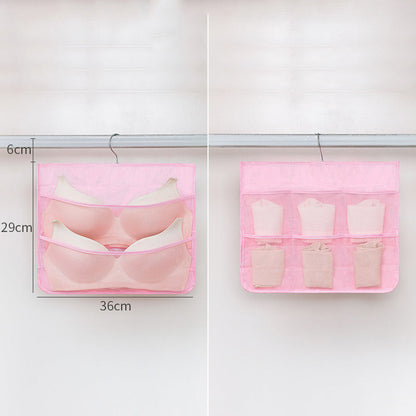 👙🧺 50% OFF! 🔄Double-Sided Storage Underwear Hanging Organizer – Transparent mesh, rotatable hook, space-saving design.