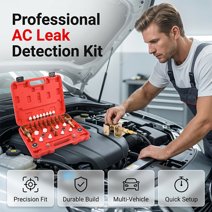 ❄️ 50% OFF NOW! 🚗 AC Leak Detection Kit – Precision Adapters, Multi-Spec Plugs & Complete Diagnostic Set – For Automotive Air Conditioning 🛠️