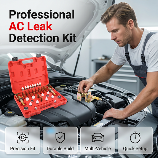 ❄️ 50% OFF NOW! 🚗 AC Leak Detection Kit – Precision Adapters, Multi-Spec Plugs & Complete Diagnostic Set – For Automotive Air Conditioning 🛠️