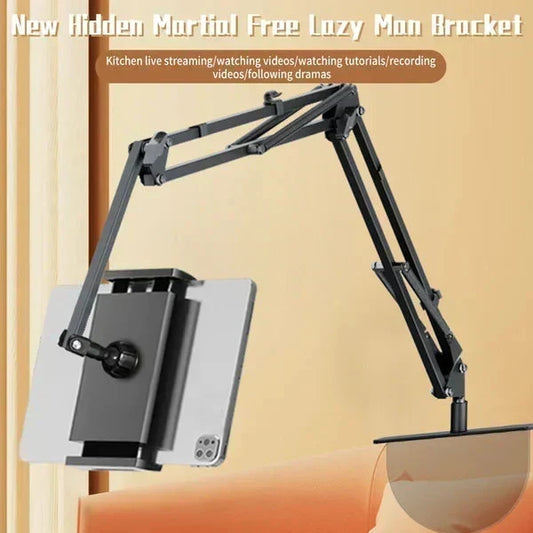 📱🔄 50% OFF! Hidden Tablet Stand – Fits Gaps, 4 Joints, 360° Rotation, Hands-Free