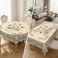 🌸🍽️ 50% OFF! Waterproof Gold Rose Tablecloth – Embossed Effect, Stain-Resistant, Elegant