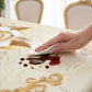 🌸🍽️ 50% OFF! Waterproof Gold Rose Tablecloth – Embossed Effect, Stain-Resistant, Elegant