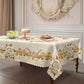 🌸🍽️ 50% OFF! Waterproof Gold Rose Tablecloth – Embossed Effect, Stain-Resistant, Elegant