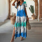 🌸👗 LIMITED TIME 50% OFF! ☁️V-Neck Gradient Maxi Dress – Soft, breathable & versatile – Perfect for brunch or a beach stroll.