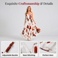 🌸 2026 Sale — Over 48,000 Sold! 💃 Women's Printed Spaghetti Strap Maxi Dress – Floral V-Neck Elegance ✨