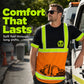 👷‍♂️🔦 LIMITED TIME 50% OFF! 🦺High-Visibility Work T-Shirt – Neon bright & reflective stripes – Stay seen, stay safe on site.