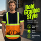 👷‍♂️🔦 LIMITED TIME 50% OFF! 🦺High-Visibility Work T-Shirt – Neon bright & reflective stripes – Stay seen, stay safe on site.