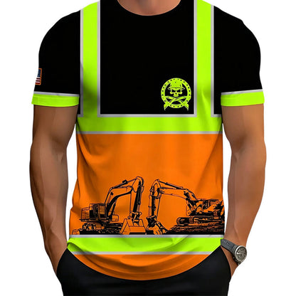 👷‍♂️🔦 LIMITED TIME 50% OFF! 🦺High-Visibility Work T-Shirt – Neon bright & reflective stripes – Stay seen, stay safe on site.