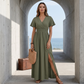 🌸👗 LIMITED TIME 50% OFF! 💃Summer V-Neck Maxi Dress – Breezy fit, casual elegance for any occasion.