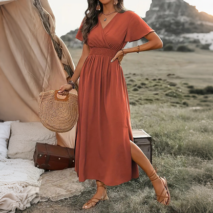 🌸👗 LIMITED TIME 50% OFF! 💃Summer V-Neck Maxi Dress – Breezy fit, casual elegance for any occasion.