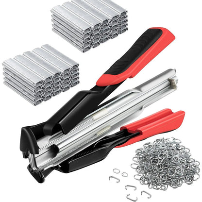 🔧 50% OFF NOW! 🐾 Heavy-Duty C-Type Staple Plier – Ergonomic Grip, Easy-Load & Powerful Leverage – For Cage Assembly, Fencing & Upholstery 🛠️